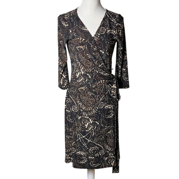 JONES NEW YORK WRAP AROUND DRESS- Size 8 - Picture 1 of 8